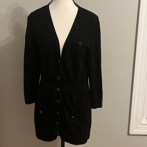 White House Black Market Black Cardigan Sweater
